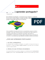 Por Qué Aprender Portugués