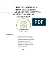 Análisis Del Manejo y Gestión de Los RRSS Hospitalarios Del Hospital Alberto Sabogal Sologuren