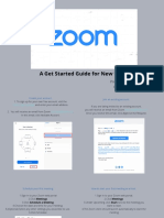A Get Started Guide For New Users: Prepared by Zoom Video Communications Inc