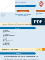 HTML, Css and Javascript: Government College of Engineering and Technology