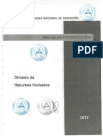Manual de Procesos y Procedimientos - División de Recursos Humanos