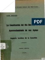 1959. Canalización Del Bermejo - Bolivia.