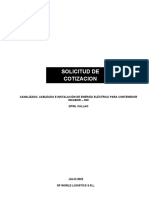 RFQ - Canalizado, Cableado e Instalación de Energía Eléctrica para Contenedor Inkabor-C02