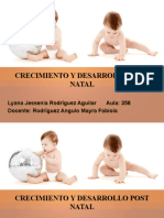 Crecimiento y Desarrollo Post Natal