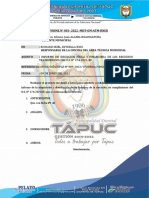 INFORME N°           004-INFORME DE EJECUCIÓN FÍSICA Y FINANCIERA DE LOS RECURSOS TRANSFERIDOS DEL D.S N° 174-2021-EF
