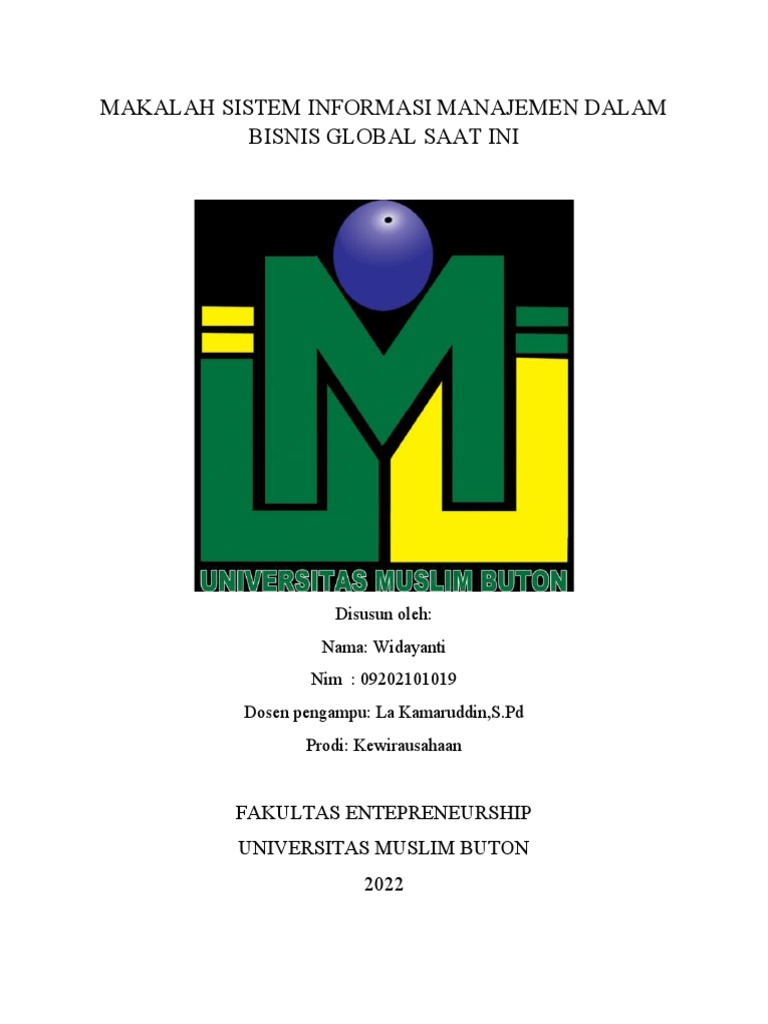 Sistem Informasi Manajemen Bisnis Global | PDF
