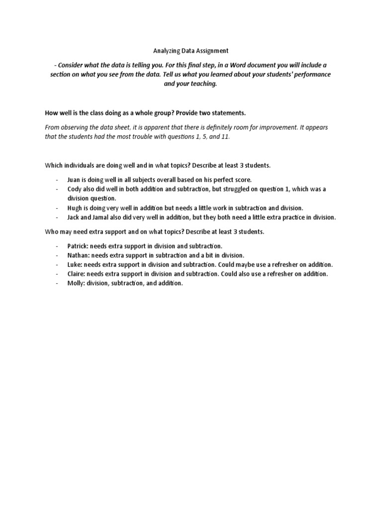 Annotated-Analyzing 20data 20assignment 20 - 20word 20doc | PDF
