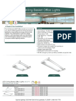 LED Ceiling Basket Office Lights, 100-277V, 0-10V Dimmable