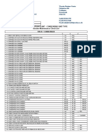 Routine Maintenance Checklist REFRIGERATION PLANT CONDENSING UNIT TYPE