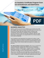 Business Analytics Certificate Program From Dun & Bradstreet and Edupristine