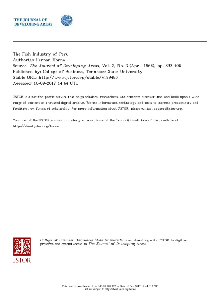 Peru's Thriving Fish Industry | PDF | Peru | Fishing Industry