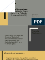 Signaling Matters: Radically Open Dialectical Behavior Therapy (RO DBT)