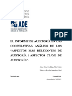 Mera - El Informe de Auditoria en Las Cooperativas Analisis de Los Aspectos Mas Relevantes de Aud...