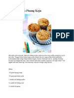 Resep Muffin Pisang Keju