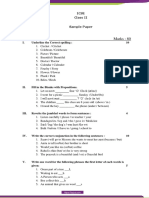 ICSE Class II English Language Sample Paper