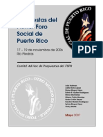 Propuestas del I FSPR (mayo 2007)