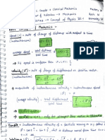 Classical Mechanics Notes (1)