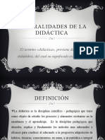 Generalidades de La Didáctica