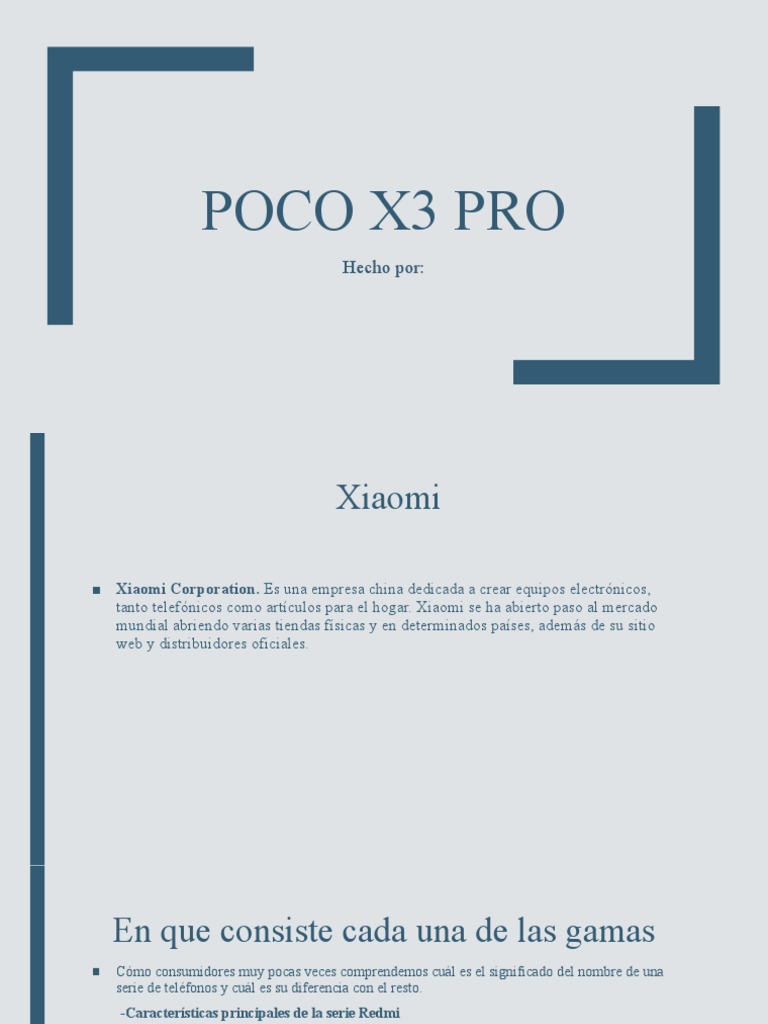 Poco x3 Pro | PDF | Xiaomi | Smartphone