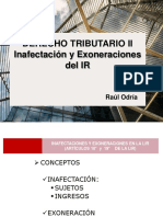 DTribu II - Inafectación y Exoneración Del IR