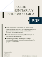 Salud Comunitaria y Epidemiologica