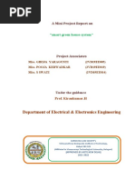 Department of Electrical & Electronics Engineering: "Smart Green House System"