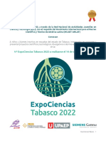 Convocatoria ExpoCiencias Tabasco 2022 16-06