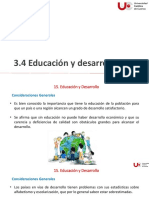 3.4 Educación y Desarrollo