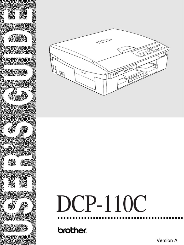 DCP110C Brother manual PDF Printer Office Equipment