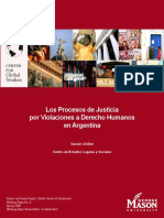 Los Procesos de Justicia Por Violaciones A Derecho Humanos en Argentina