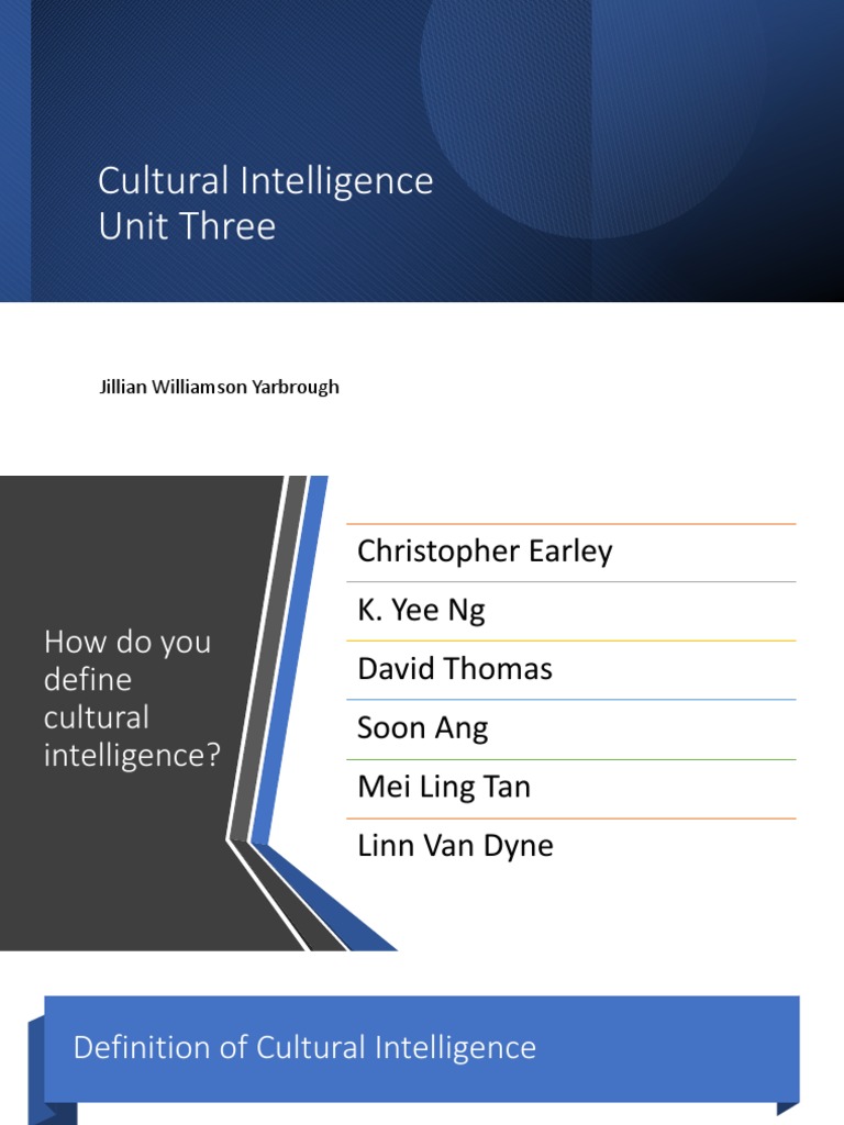 Understanding Cultural Intelligence (CQ) | PDF | Cross Cultural ...