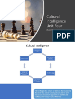 Cultural Intelligence Unit Four F V