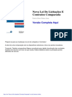 Nova Lei de Licitações E Contratos Comparada: Versão Completa Aqui