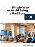 The Simple Way To Avoid Being A Bad Boss: June 18, 2021
