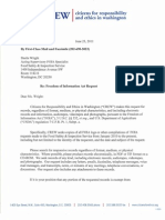 FOIA Request - CREW: Food Safety & Inspection Service: Regarding Efforts by Wall Street Investors To Influence Agency Regulations: 6/23/11