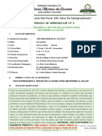 Planificaciòn de Experiencia Nº3 - 4°-Rosalia Liliana Huaraca Solis