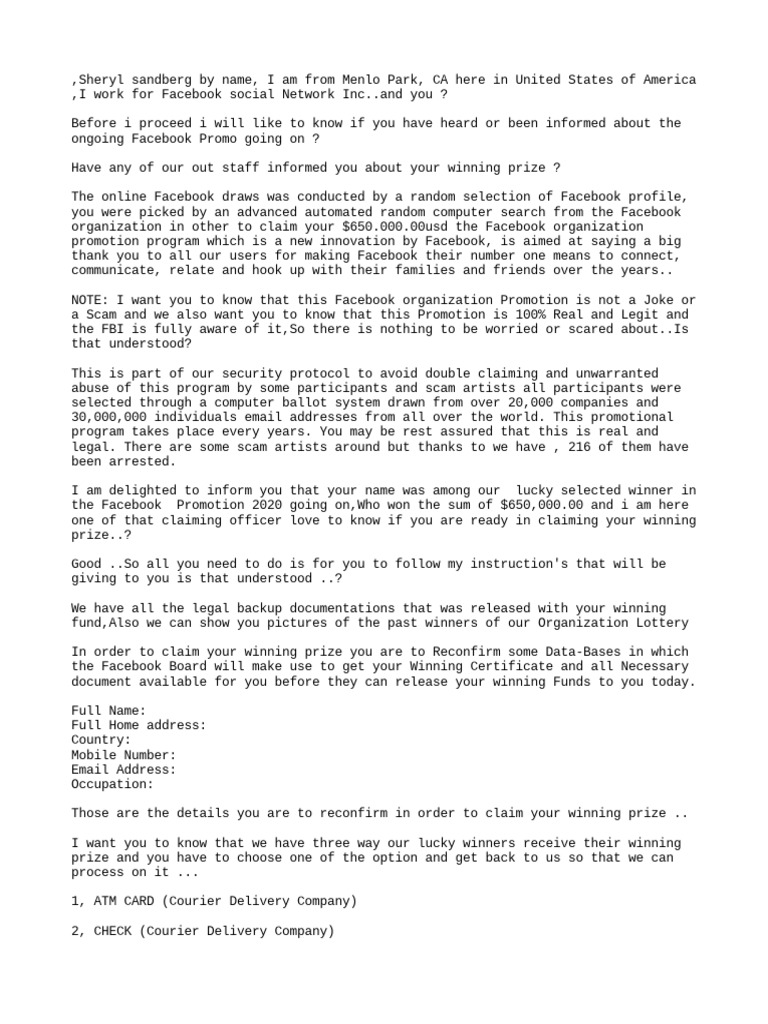 Text | PDF | Facebook | Cheque
