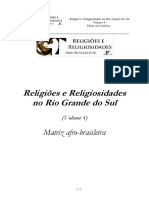 Religioes e Religiosidades No Rio Grande