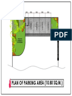 Plan of Parking Area (10.80 SQ.M.) : Space For Garden or Playground