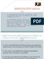 LA REPRESENTACIÓN LEGAL