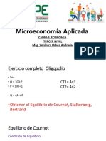 Microeconomía Aplicada: Equilibrios de Oligopolio