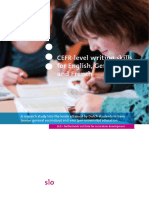 Cefr Level Writing Skills For English German and French