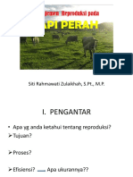 Manajemen Reproduksi Sapi Perah (Performa Reproduksi)