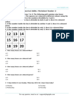 Numerical Ability Worksheet 2
