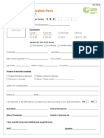 Examination Application Form 2022