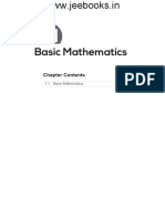 Basic Mathematics: Chapter Contents