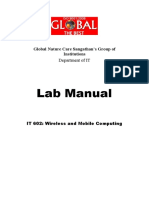 Lab Manual: Global Nature Care Sangathan's Group of Institutions