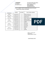 Jadwal PAT Tulis SMAIT Taruma