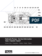 Hydraulic Pumps - Service Information T6Ec / T6Ecm / T6Ecp: Denison Vane - Flügelzellen - Palettes - Palette - Paletas