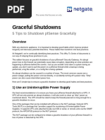 Graceful Shutdowns: 5 Tips To Shutdown Pfsense Gracefully